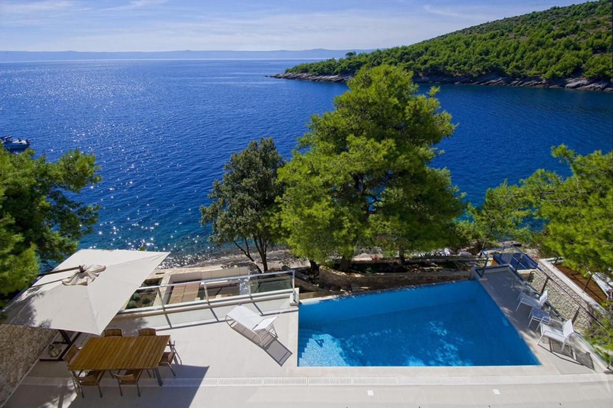 Luxury Seafront Villa My Dream With Private Pool, Jacuzzi And Staff At The Beach On Brac Island - Sumartin Selca  Dış mekan fotoğraf